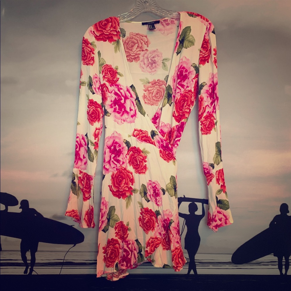 Floral Wrap Dress